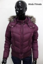 Tommy Hilfiger Giubbotto Donna Taglia M Giubbino Viola Giacca Invernale Jacket