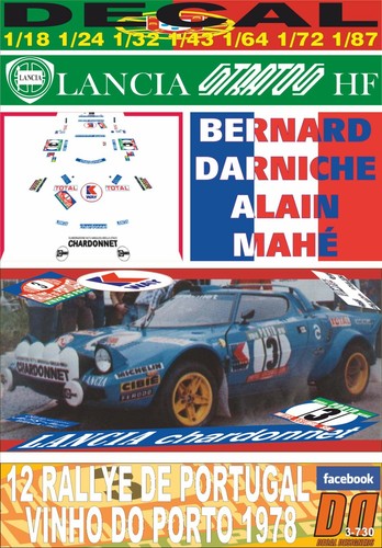 Decal lancia stratos - lancia, hf
