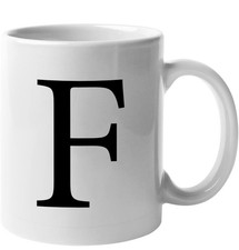 Tazza Alfabeto Grafica