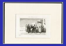 MARIONETTE A NAPOLI,  dal vero, incisione,  passepartout gratis,  1845