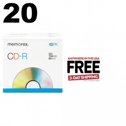 Memorex 52x r 80min - 20, cd-r