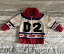 Cardigan bambino DSquared2 in maglia misto lana taglia 24mesi (88cm)