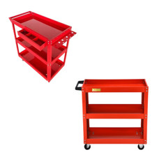 Carrello Per Attrezzi Da Officina portautensili 3 ripiani con 4 ruote 89824