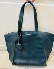 Borsa Tote in pelle blu -