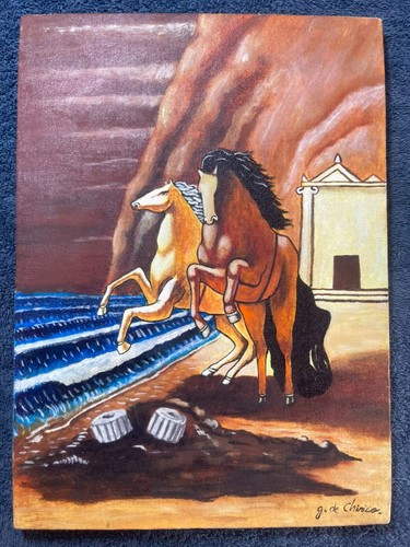 Giorgio chirico quadro olio - chirico,