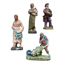 *HH* Lotto Antichi pastorelli pastore presepe Chialù Confalonieri Nardi presepio