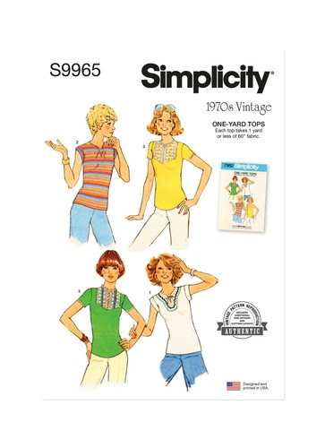 Simplicity 9965 modelli anni - simplicity,