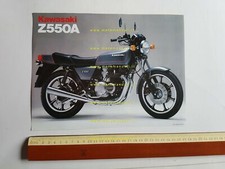 Kawasaki Z 550 A depliant originale moto TESTO INGLESE