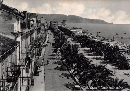Cartolina loano viale delle - cartolina,