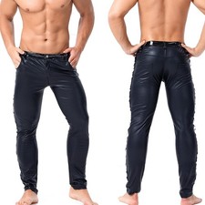 Pantaloni ecopelle leggings