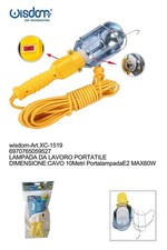 Lampada Lavoro Portatile E27