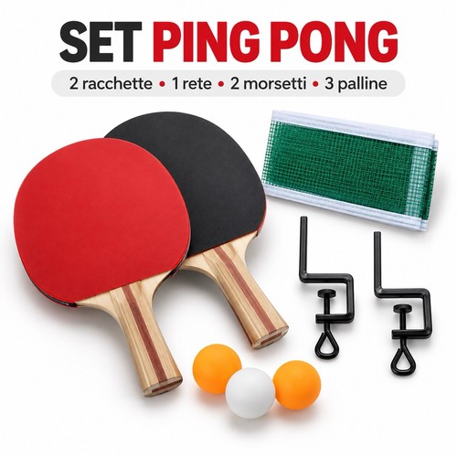 Set ping pong racchette - ping, rete