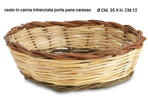 Cesto artigianale canna - cesto,