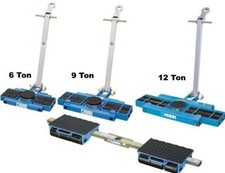 Kit carrelli trasporto carri armati pattini a rulli con timone Fervi 6 9 12 ton
