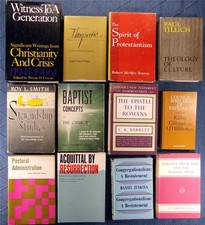 Christian Theology Book Lot Of 12: Vintage Mixed Spiritual Church Bible Religion