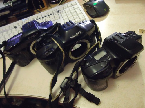 Minolta lote tres cameras - , para