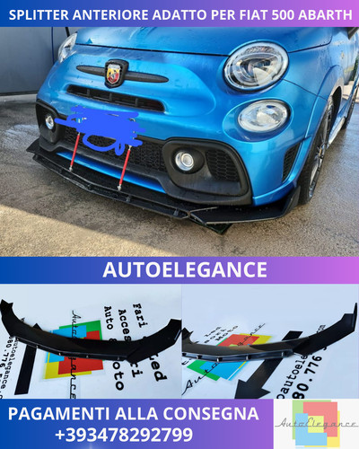 Splitter anteriore nero - 🔥splitter,