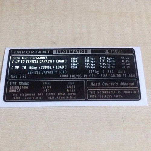 Gl1100 decalcomania - gl1100,