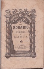 1884 TORINO Il Rosario stendardo di Maria libretto