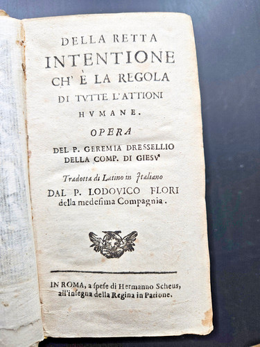 Della retta intentione - ,
