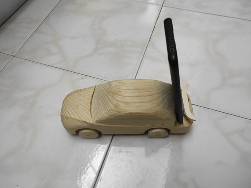 Auto legno porta cellulare - auto,