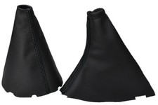 cuffia cambio e freno a mano per Land Rover Freelander 2 in vera pelle nera