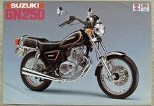 SUZUKI GN250 MOTORCYCLE Sales Specification Leaflet Aug 1984 #99999-A0078-IFI