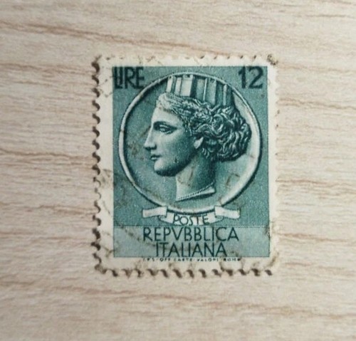 Francobollo lire serie - 12,