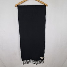 Sciarpa Hermès 100% cashmere colore nero 140x37 cm