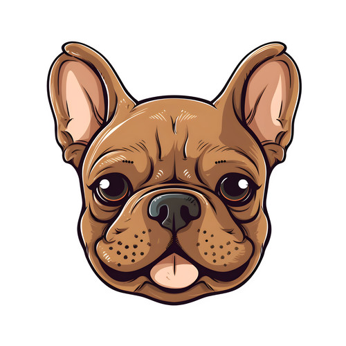 Bulldog francese cane auto