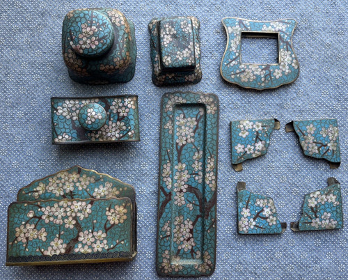 Antico raro set scrivania - set,