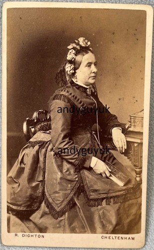Cdv lady fancy - fancy, bonnet