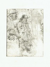 Acquaforte Originale Studio Ritratto Nunzio Gulino cm 25,5 x 34,5