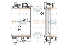 Radiatore intercooler opel - intercooler,