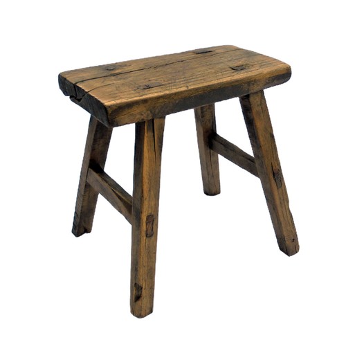 Sgabello rustico legno - sgabello,