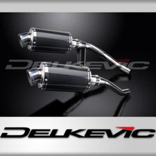 KIT SCARICO SILENZIATORE CARBONIO OVALE 225mm SUZUKI GW250 INAZUMA 2012-2018