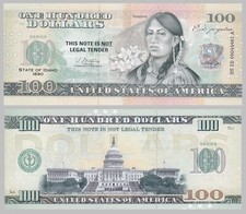 USA 100 DOLLARI Souvenir Nota
