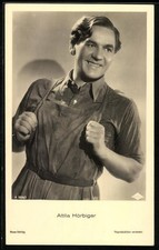 Attore Attila Hörbiger su schermi da lavoro, cartolina 