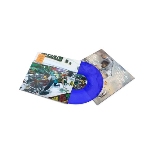 Lunice open blue vinyl - open,