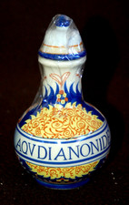 PARTICOLARE ALBARELLO VASO VASETTO CERAMICA PORTA SPEZIE DA FARMACIA H.16cm.