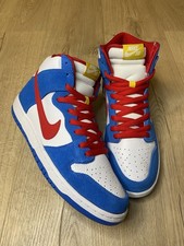 Nike SB Dunk High Doraemon blu