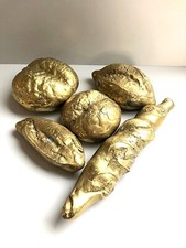 SET 5 SCULTURA OTTONE BRASS