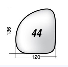 Per Fiat Multipla Vetro di