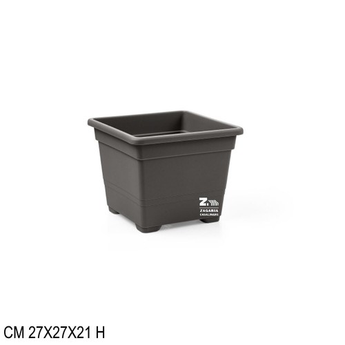 Vaso quadrato 27x27x21 h - quadrato,