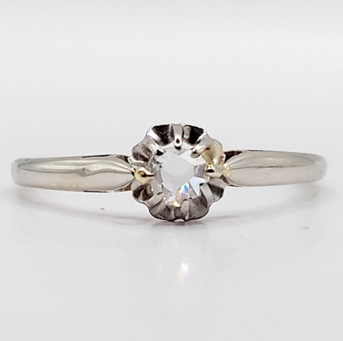 Anello solitario art deco oro