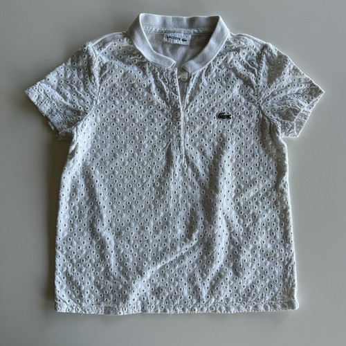 Polo bianca lacoste - polo,