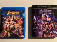 Avengers Infinity War (Bluray) e Endgame (Bluray 4k e Bluray) - Italiano