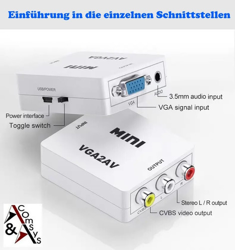 Convertitore box vga - box, da