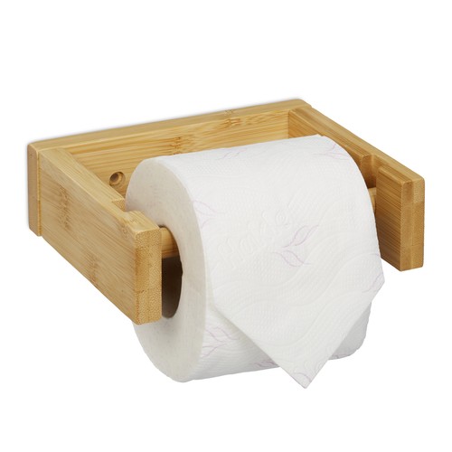 Porta carta igienica - bambù, wc