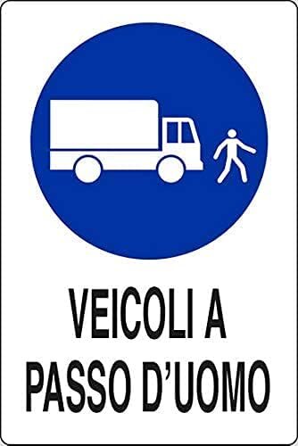 Cartello segnale veicoli a - segnale,